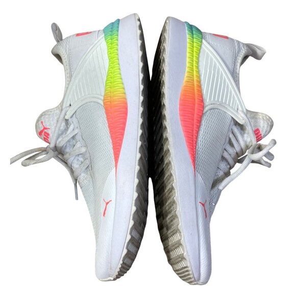 PUMA Childs Pacer Next Cage Sneaker Neon 6C (Women's 8) Running Shoe - Picture 8 of 11